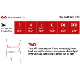 McDavid Hex Thudd Shorts, Black, Medium