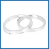 A ABSOPRO 4pcs 73.1 to 63.4 mm Aluminium Alloy Car