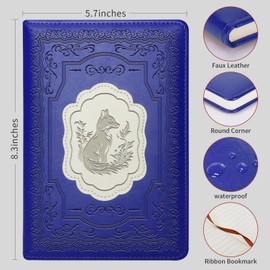WHLBHG Fox Gift Fox Writing Journal Notebook Fox Lover Gift Animal Lover Gift Foxes Themed Gift Fox Gifts For Women Cute Fox Writing Journal(Fox-Purple)