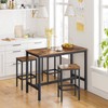VASAGLE Bar Stools, Set of 2 Bar Chairs, Kitchen Breakfast