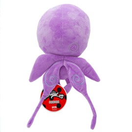 Miraculous Ladybug Kwami Mon Ami Plush Toy - Nooroo The Butterfly, Super Soft Stuffed Animal - 9-inch Collectible Plush Figure, Ladybug & Cat Noir, Gift Stocking Stuffer for Kids