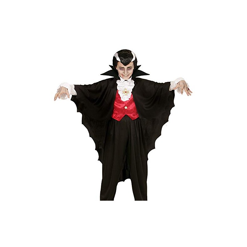 Vampire Cape withStand Up Collar Black Accessory for Superhero Super