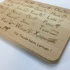 The breakfast board made of beech wood for learning, gift