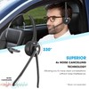 Bluetooth Headset with Microphone, Noise Canceling Wireless On Ear Headphones,