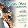 Home Intuition 2-Pack Leader and Gutter Guard from Leaves, Twigs,