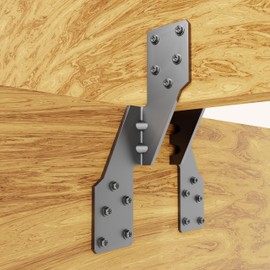 Herbert-fty Hurricane Straps H2.5A Right Tie Heavy Duty Galvanized Hurricane Tie 25ct Hurricane Straps Widely Applicable Rafter Ties can Realize Double Reinforcement or Fits for Left-Hander(25pcs)