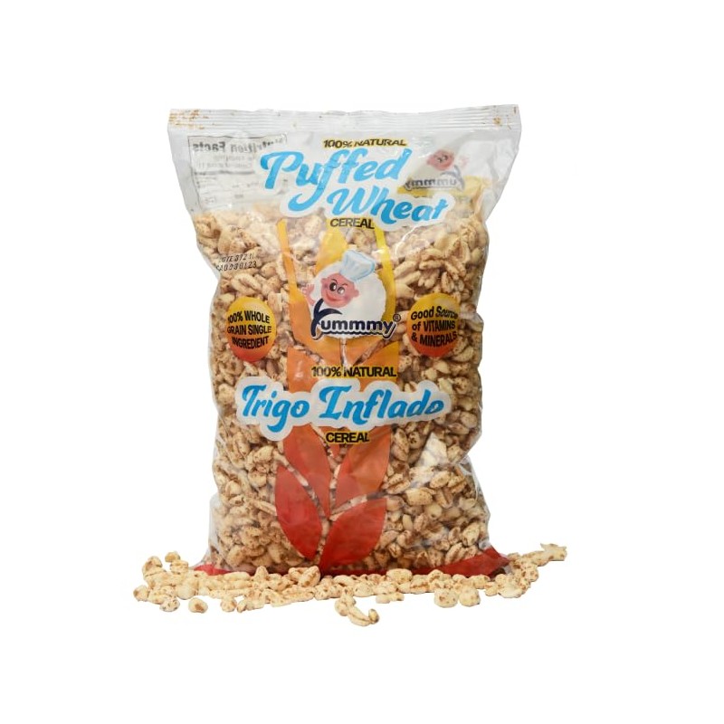 Yummmy Puffed Wheat - Trigo Inflado 6 Oz, Kosher Certified