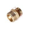 sourcing map Floodjet Tip - 1/2 BSPT Brass 170 Degree