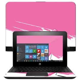 MightySkins Skin Compatible with HP x360 Convertible 11" (2017) wrap Cover Sticker Skins Pink Paint Roller