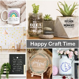 HTVRONT Yellow Permanent Vinyl, Yellow Vinyl for Cricut - 12" x 14 FT Yellow Adhesive Vinyl Roll for Cricut, Silhouette, Cameo Cutters, Signs, Scrapbooking, Craft, Die Cutters (Glossy Lemon Yellow)