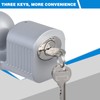 TOPSHINE Trailer Hitch Lock Anti-Theft, Fits 1-7/8", 2", and 2-5/16"