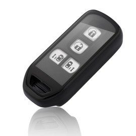 [PIMOHI] N-BOX Key Case, nbox JF1 JF2 JF3 JF4 Key Cover N-ONE N-WGN N-VAN N-Wagon NBOX Custom Honda Smart Key Case TPU Scratch Resistant, Black