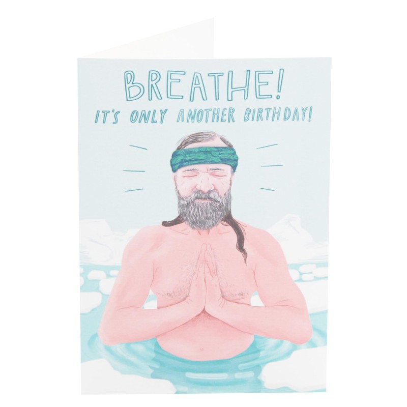 UK Greetings Birthday Card for Him/Her/Friend - Wim Hof Design