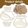 12Pack Wooden Baby Clothes Hangers, 9inch Baby Wooden Hangers for