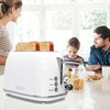 Toaster 2 slice,Retro Stainless Steel Toaster with 6 Settings, 1.5