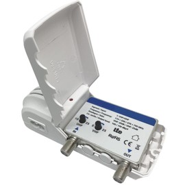 Patabit Indoor TV Antenna Amplifier | Digital Terrestrial Output | Signal Amplifier with LTE Filter VHF25dB/UHF25dB (Indoor Amplifier Lite)