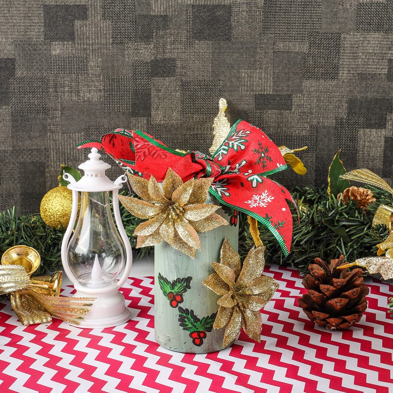 BELLE VOUS Geometric Shapes 3D White Foam (Pack of 6)