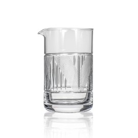 Rolf Glass Bleecker Street Mixing Glass | 600ml Cocktail Mixing Jar or Glass | Lead-Free and Diamond-Wheel Engraved | Designed and Engraved in the USA
