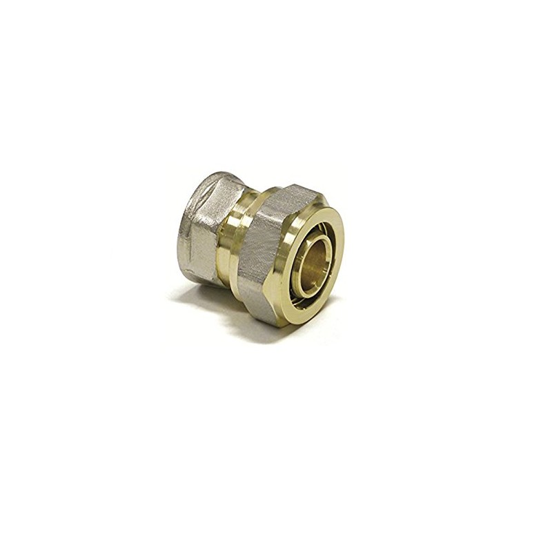 20 mm X 1/2" F Underfloor Heating Straight Connector PERT-AL-PERT