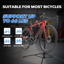 OLenyer Bicycle Repair Stand: Height Adjustable Bicycle Workshop Stand with Tool Tray for Road & Mountain Bikes,Black