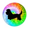 Dandie Dinmont Terrier Dog Silhouette Puppy Tie Dye Prints