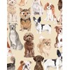 Peel and stick wallpaper Dog wallpaper Waterproof vinyl wallpaper for
