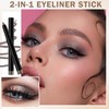 ZHISHUDL Silver Gray Eyeshadow Stick Eyeliner Pencil Matte Shimmer Cream