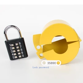 Outdoor Faucet Lock System -Gate Valve LockoutDevice -Prevent Water Theft by Cover and Code Lock,Stop Unauthorized use Vandalism,Faucet Protection Cover (Password Hanging Lock...Yellow