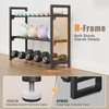 Jusgym Dumbbell Rack, 400LBS Load, Adjustable Weight Rack for Dumbbells