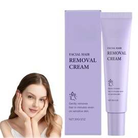 Facial Hair Removal Cream,Painless Lip Hair Removal Cream for Women,Gentle and Soothing Hair Removal,Facial Hair Remover Cream,Upper Lip Hair Rem-oval Cream,Gentle Depilatory for All Skin Types
