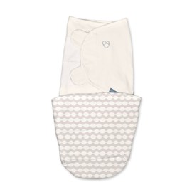 Ingenuity SwaddleMe All Season Baby Swaddle, 2 Quick Flip Layers to Change from 1.0 to 2.5 TOG, Size 0-3 Months, 7-14 Pounds - Dream Waves