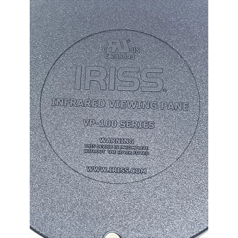 IRISS VPFR-100 Infrared 4” Viewing Window Pane, Round, New, USA