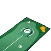 GLANC Golf Putting Practice Mat Set with Alignment Mirror &