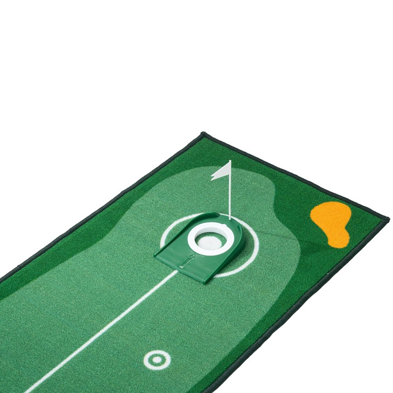 GLANC Golf Putting Practice Mat Set with Alignment Mirror &