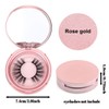 2 PCS Eyelash Storage Case with Mirror – 2-Layer Circle