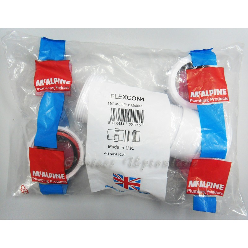 McAlpine FLEXCON4 Flexible Waste Connector fitting 1-1/2-inch Universal Outlet