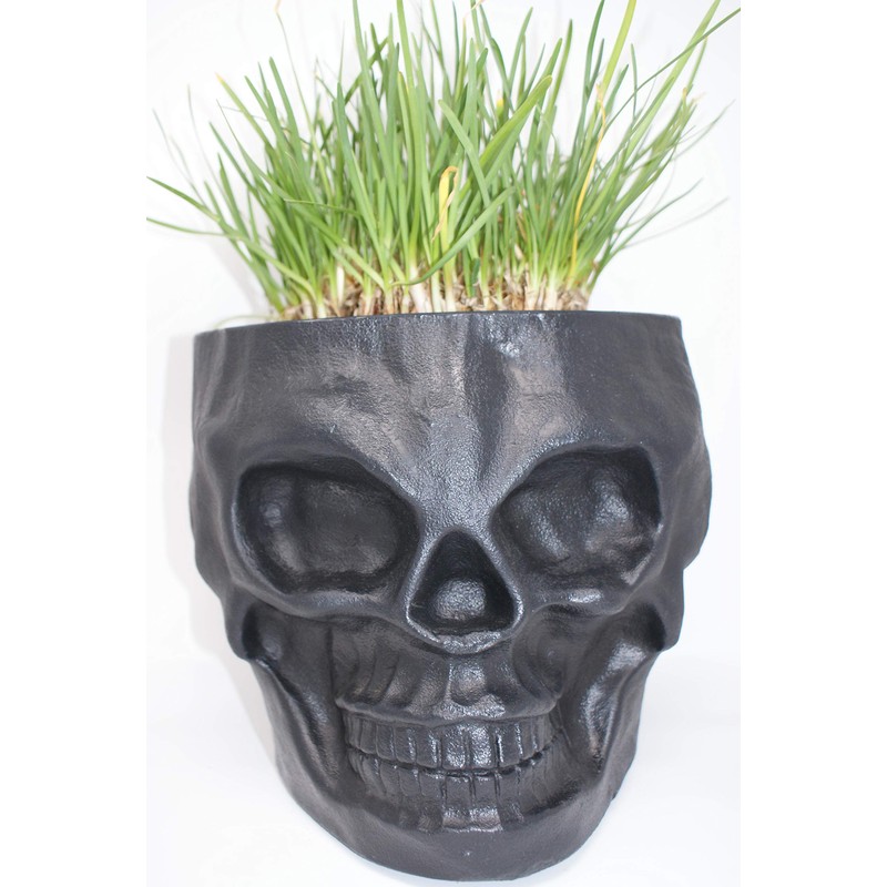 Skull Tiki Planter (Black)