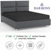 BARBONS Fitted Sheet 90 x 200 cm, 100% Cotton Fitted