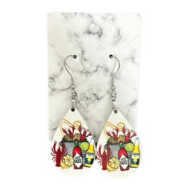 Crawfish Boil Earrings for Women - Crawfish Party Apperal