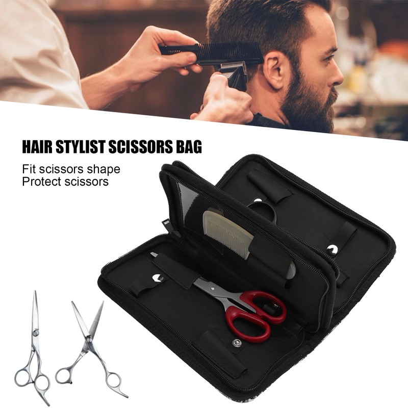 Hair Stylist Shear Scissors Pouch Case Salon Barber Tools Storage