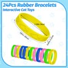 AKAIXI Cat Toys 24 PCS, Rubber Cat Chew Toy, Interactive