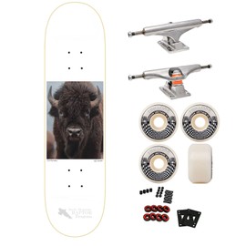 Zero Professional Complete Skateboard 8.25" x 31.9" Sandoval Buffalo with Independent Trucks, Triclops Wheels, ABEC 5 Bearings, Hardware, and Griptape - Ready to Assemble