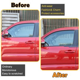 Lower Window Trim Cover Molding Window Bottom Outer Frame Strip Compatible with Toyota Tacoma 2016-2022, Weatherstrip Window Molding Trim Exterior Accessories (Black)