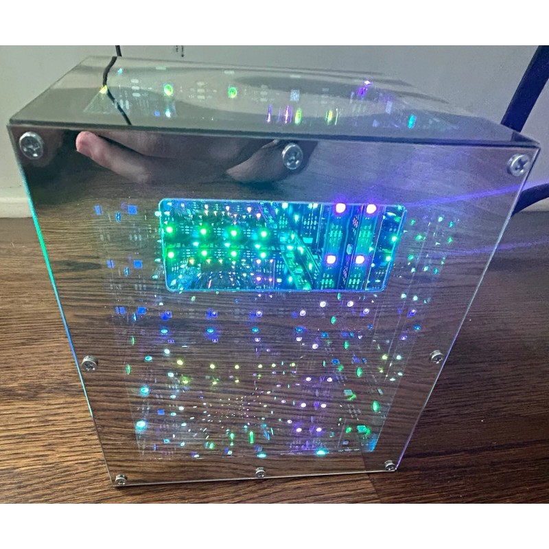 StorageCheetah Tesseract Hyper Cube LED Storage Container Box: Hold small