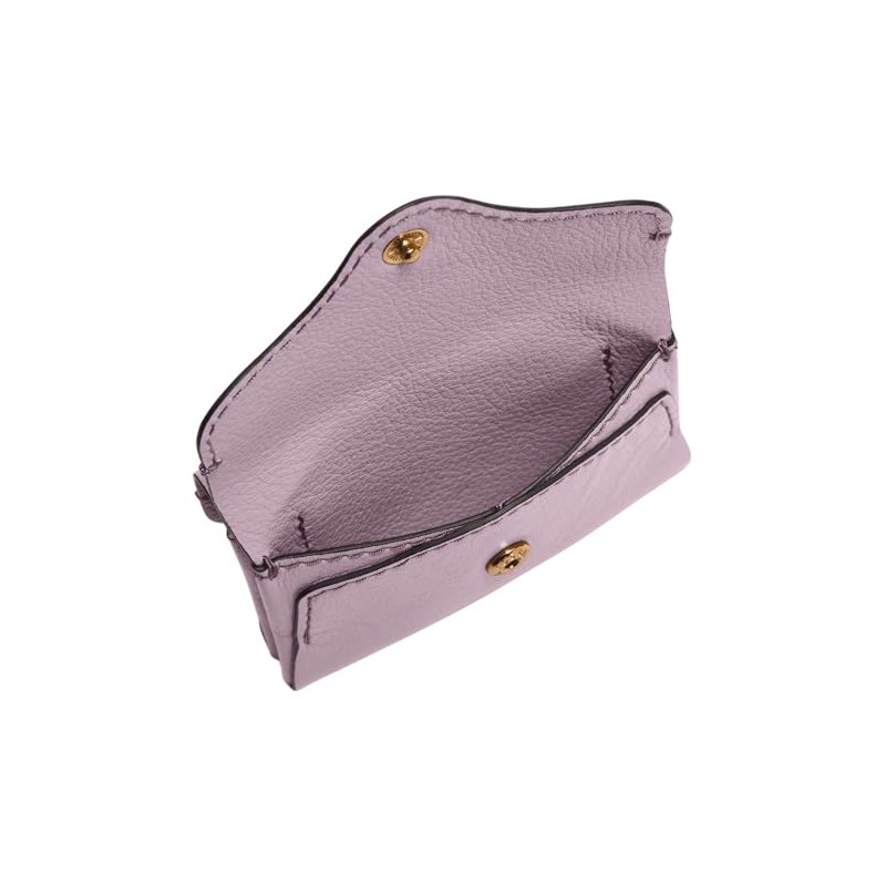 Fossil Heritage Leather Credit Card Holder 10cm, lavender, Elegant