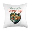 Shrimp Tempura Powered by Tempura Throw Pillow