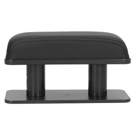 Car Armrest Pad ABS PU Universal Car Armrest Adjustable Armrest Left Elbow Support Anti-Alert Non-Slip Car Modification Car Armrest Pad Kit (B (Black Edge)