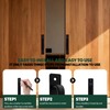 Sliding Barn Door Handles Matte Black, 7''/18 CM Alloy Sliding