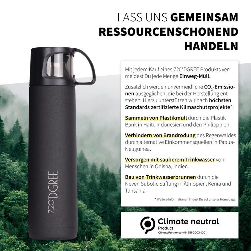 720°DGREE "Follow" Thermos Flask with Cup 450 ml - 3