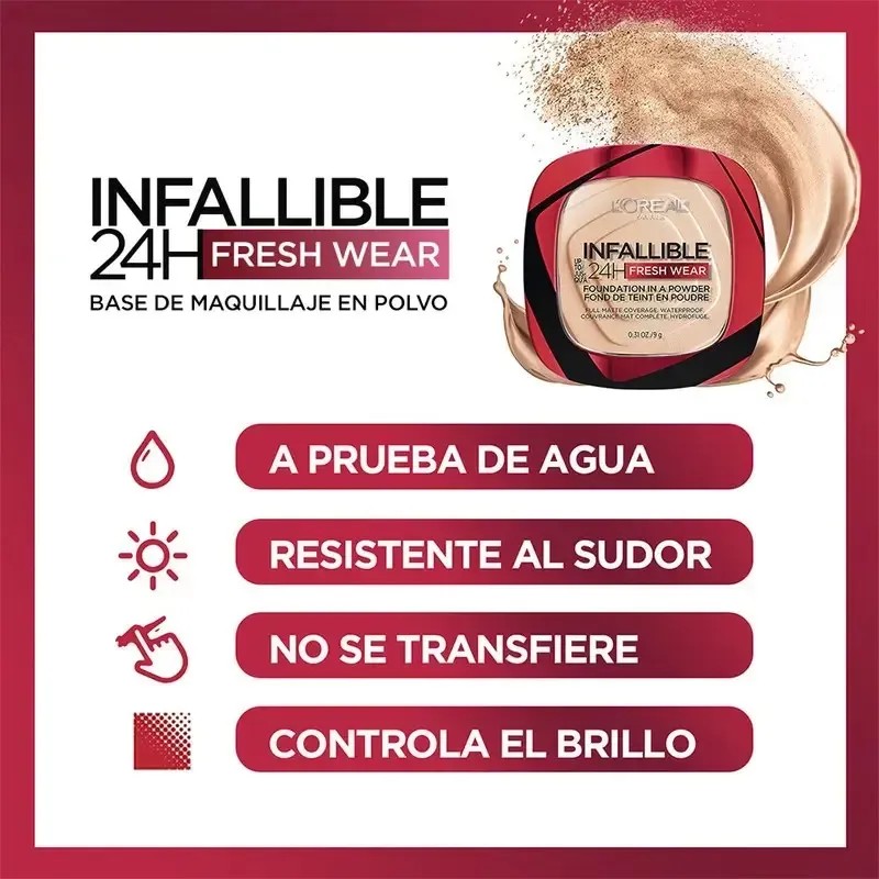 L'oréal Paris Base Polvo Infallible Fresh Wear 9 G 120